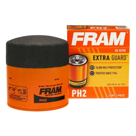 FRAM Extra Guard Oil Filter, PH2 Fits select: 1993-2014 FORD F150, 2008-2012 DODGE RAM 1500