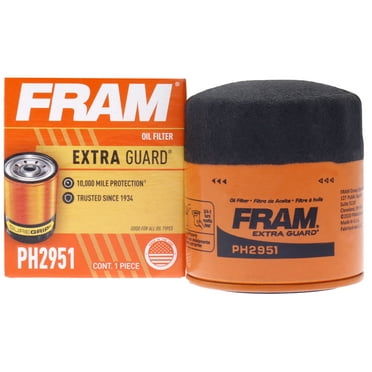 FRAM Extra Guard Oil Filter, PH2951 Fits select: 1986-1989 SUZUKI SAMURAI, 1999-2008 SUZUKI GRAND VITARA