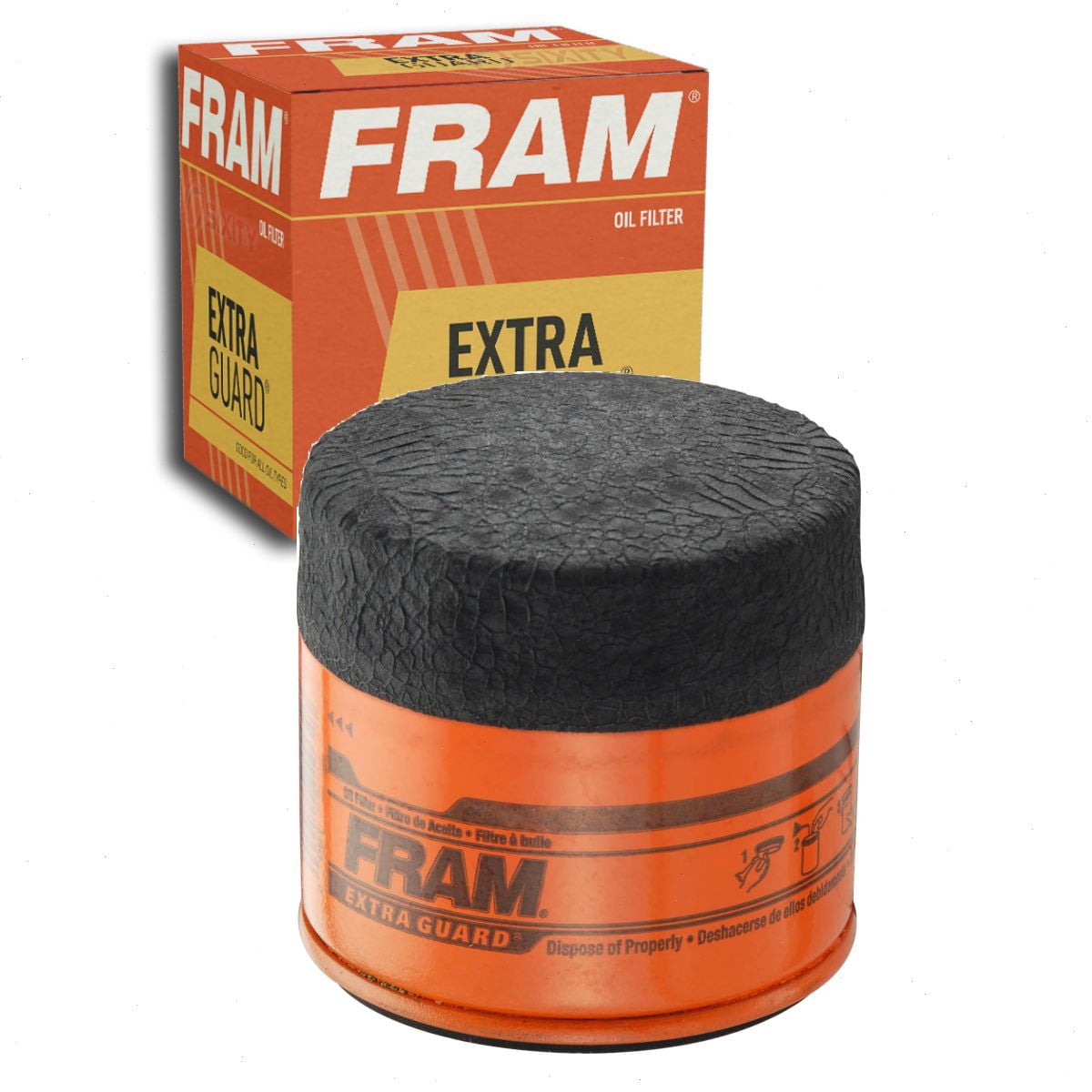 FRAM Extra Guard Oil Filter, PH6607, 10K Miles, Replacement Oil Filter Fits Select Vehicles