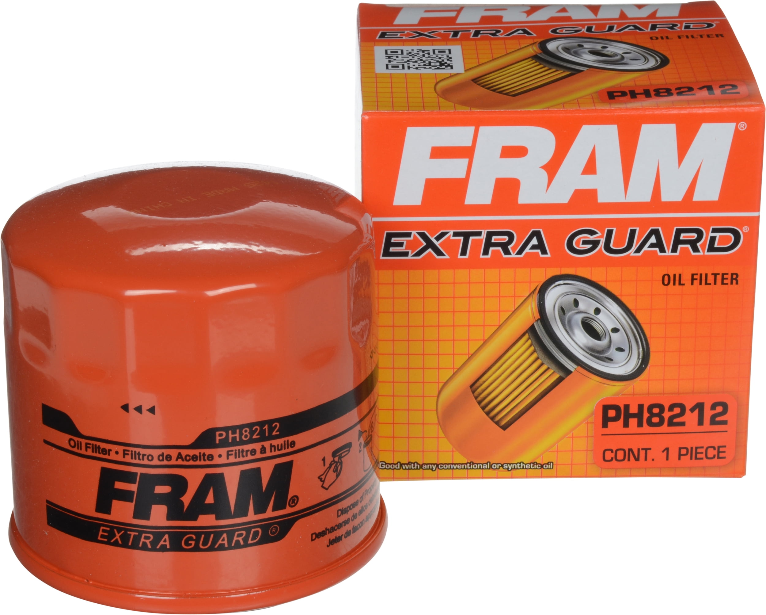 FRAM Extra Guard Oil Filter, PH8212, 10K mile Filter for Acura