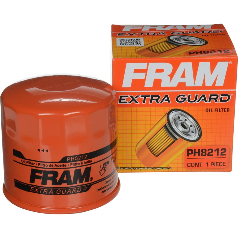 FRAM Extra Guard Oil Filter, PH8212, 10K mile Filter for Acura