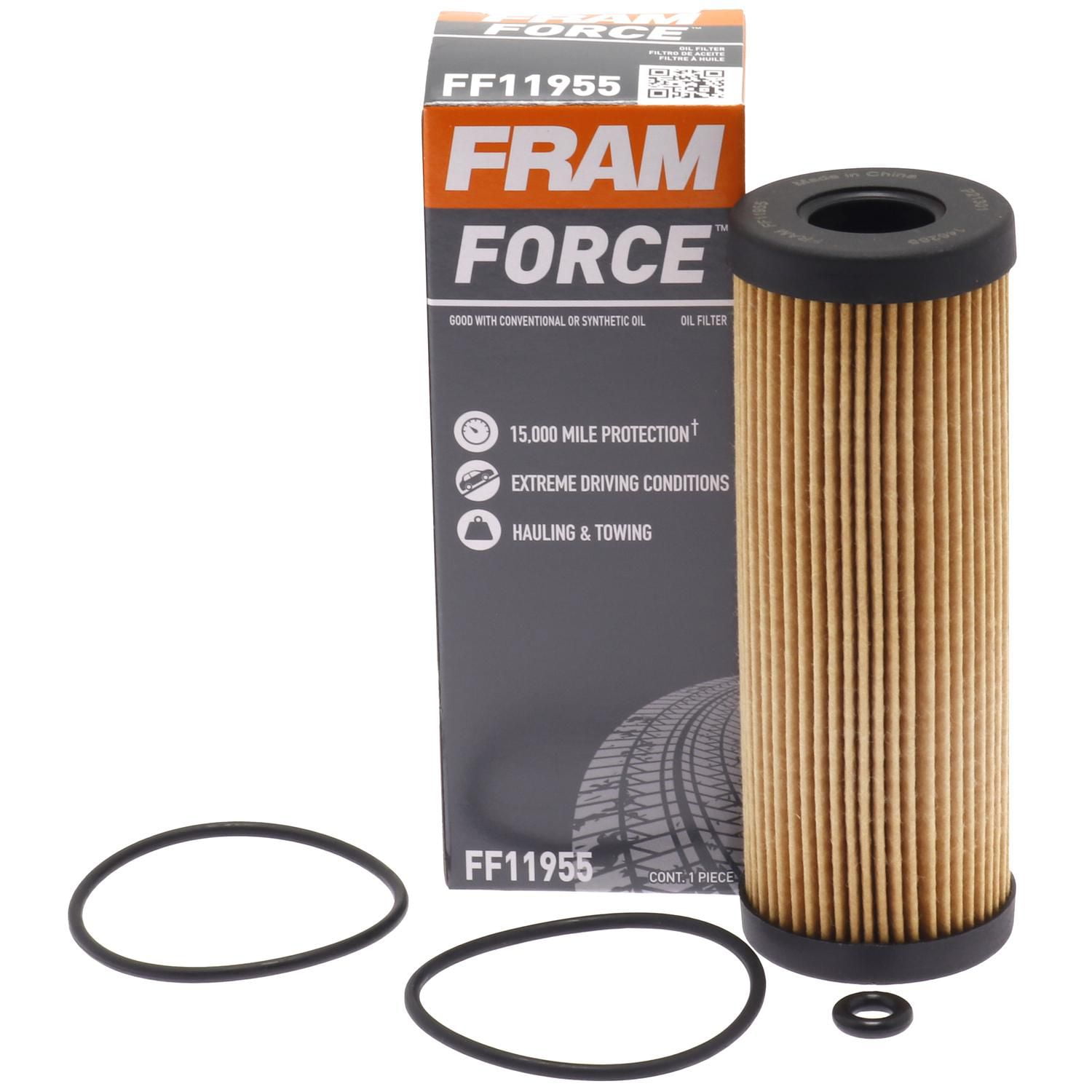 FRAM Force Cartridge Oil Filter Ideal for Any Type of Oil, For Extreme