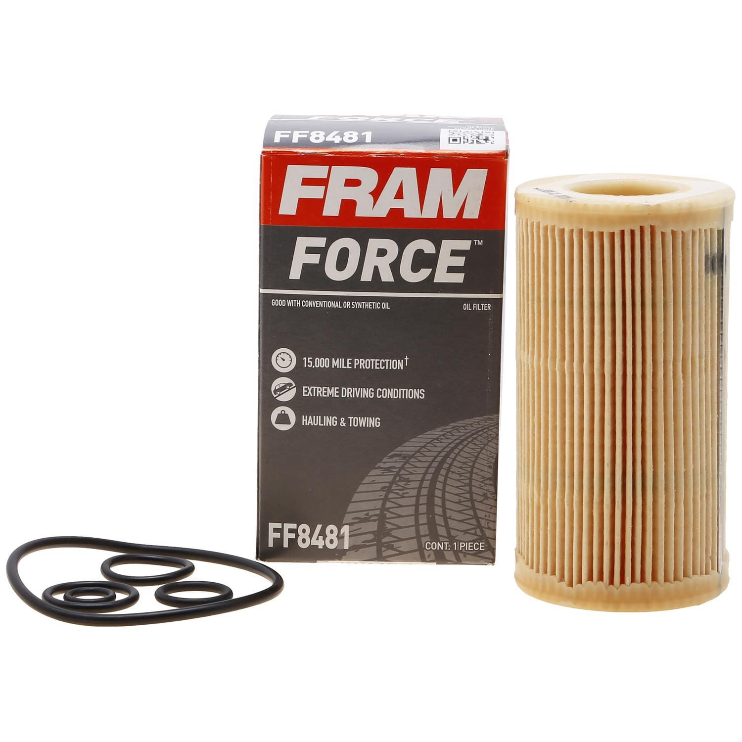 FRAM Force Force Cartridge Oil Filter Ideal for Any Type of Oil, For
