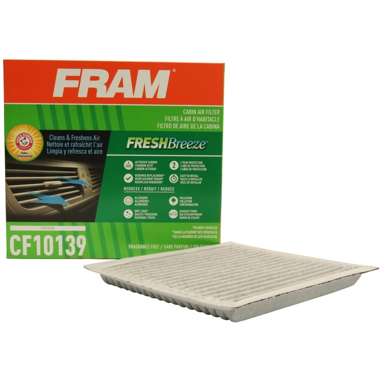 FRAM Fresh Breeze Cabin Air Filter CF10139 Fits select 2004 2006