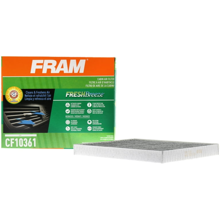 Fram cabin air filter top