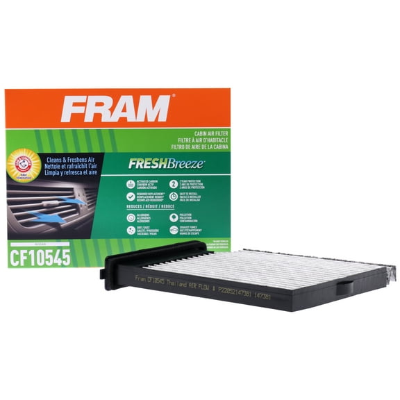 FRAM Fresh Breeze Cabin Air Filter CF10545 with Arm & Hammer Baking Soda, for Select Nissan Vehicles Fits select: 2007-2013 NISSAN VERSA