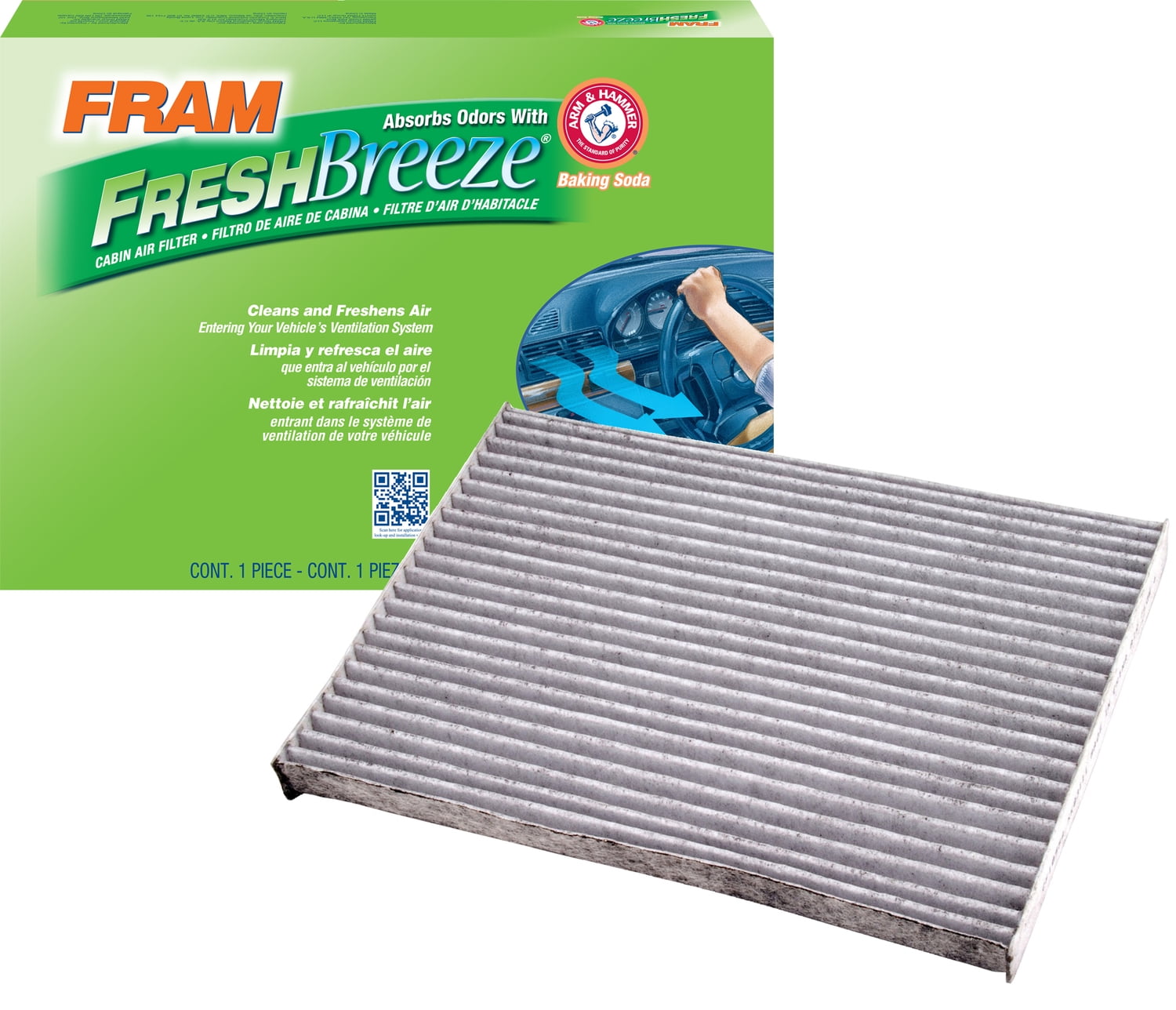 FRAM Fresh Breeze Cabin Air Filter, CF10550 Fits select 20082013 NISSAN ROGUE, 20072012