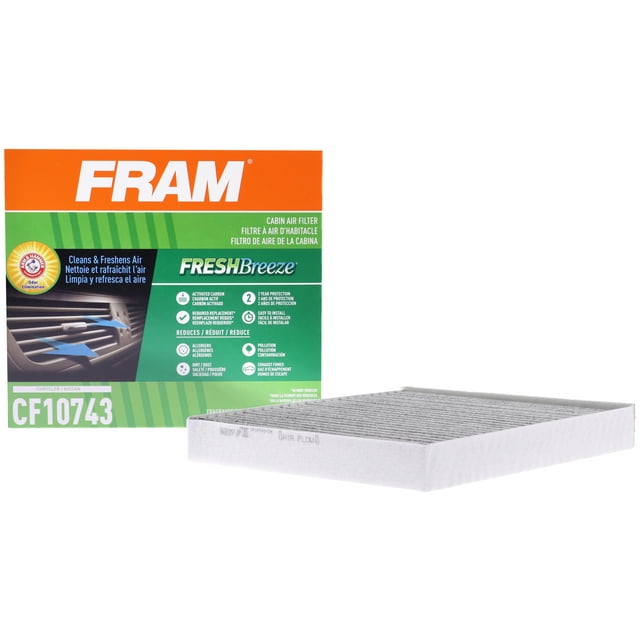 FRAM Fresh Breeze Cabin Air Filter CF10743 with Arm & Hammer Baking