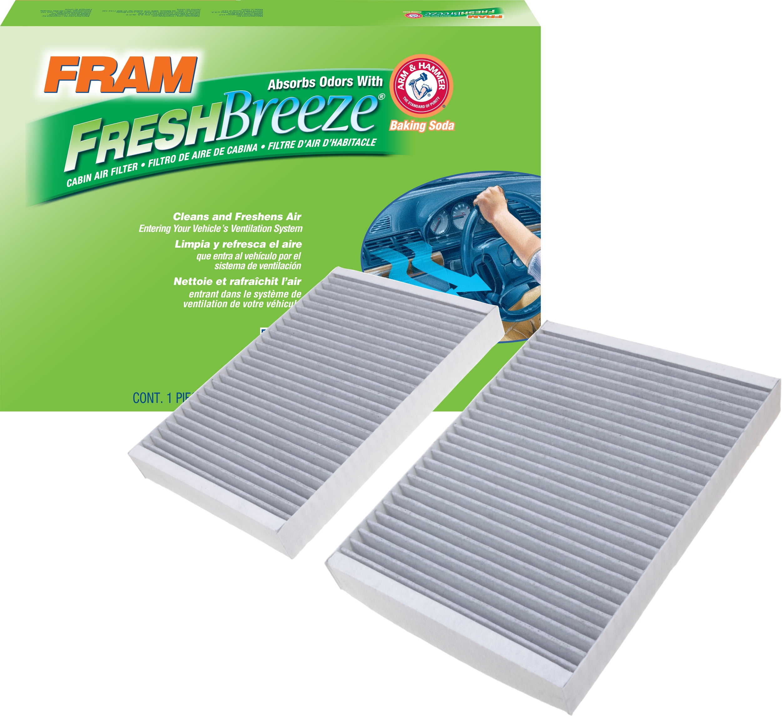 FRAM Fresh Breeze Cabin Air Filter CF10935 with Arm & Hammer Baking Soda, for Select Mercedes-Benz Vehicles