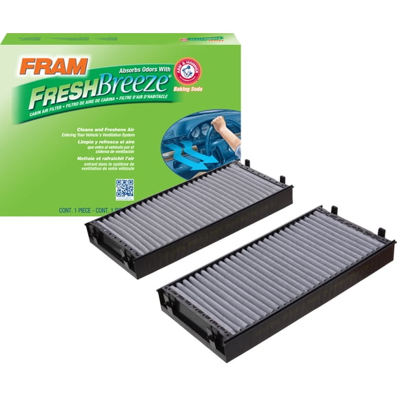 FRAM Fresh Breeze Cabin Air Filter CF10936 with Arm & Hammer Baking Soda, for Select BMW Vehicles Fits select: 2007-2019 BMW X5, 2008-2019 BMW X6