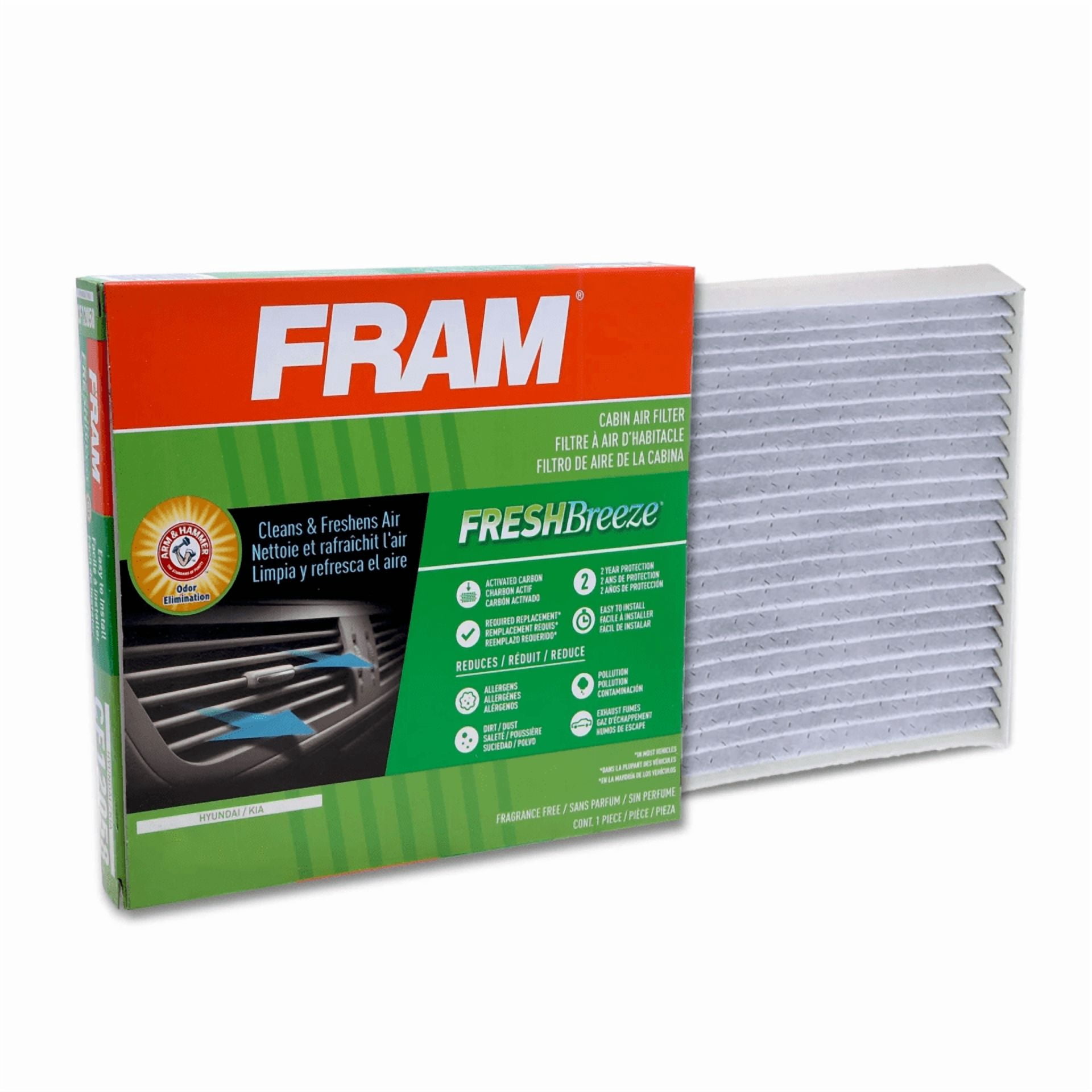FRAM Fresh Breeze Cabin Air Filter with Arm & Hammer Baking Soda, for Select Mazda Vehicles Fits select: 2010-2013 MAZDA 3