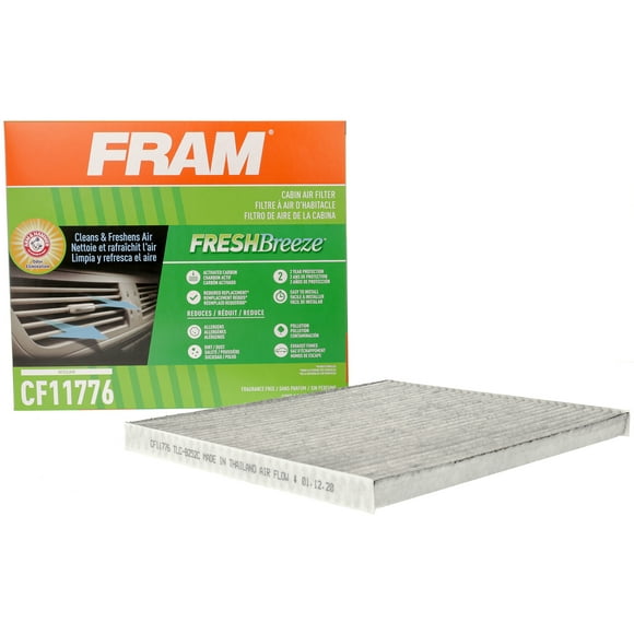 FRAM Fresh Breeze Cabin Air Filter CF11776 with Arm & Hammer Baking Soda, for Select Nissan Vehicles Fits select: 2013-2018 NISSAN ALTIMA, 2013-2020 NISSAN PATHFINDER
