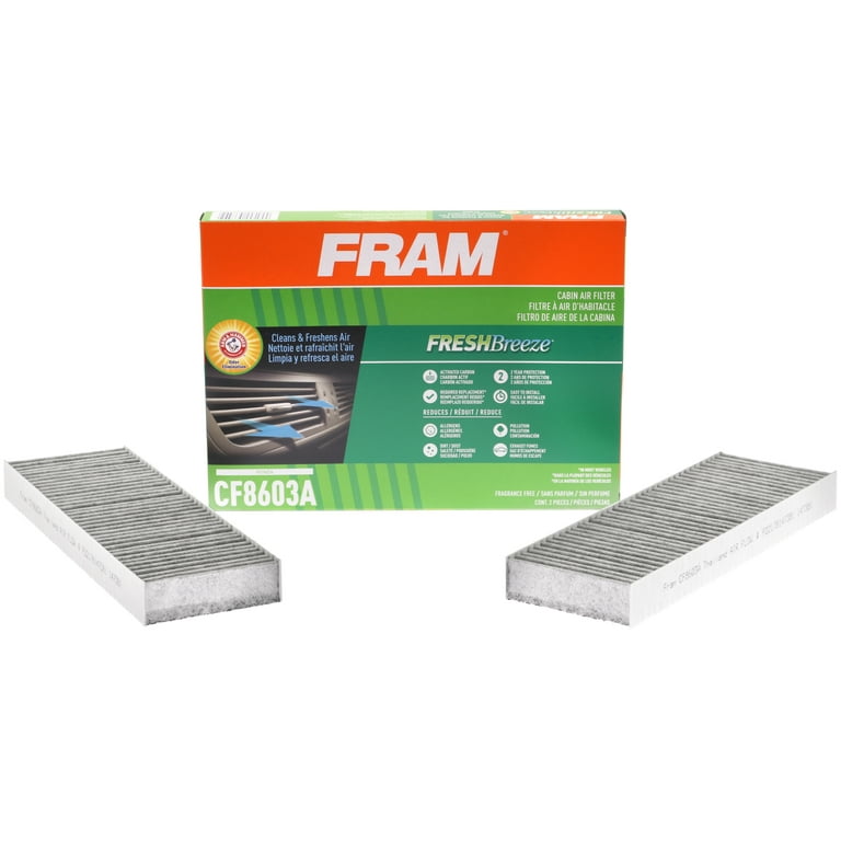 FRAM Fresh Breeze Cabin Air Filter CF8603A with Arm Hammer