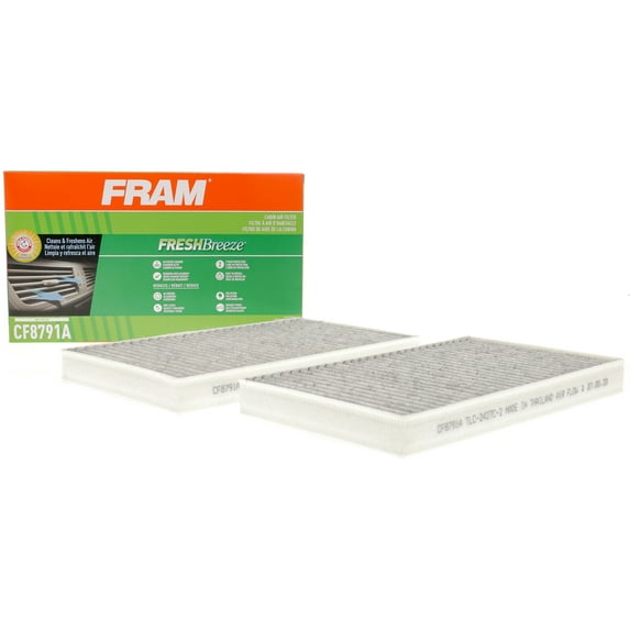 FRAM, Fresh Breeze, Cabin Air Filter, CF8791A, 15K miles, Engine Protection for Select Vehicle
