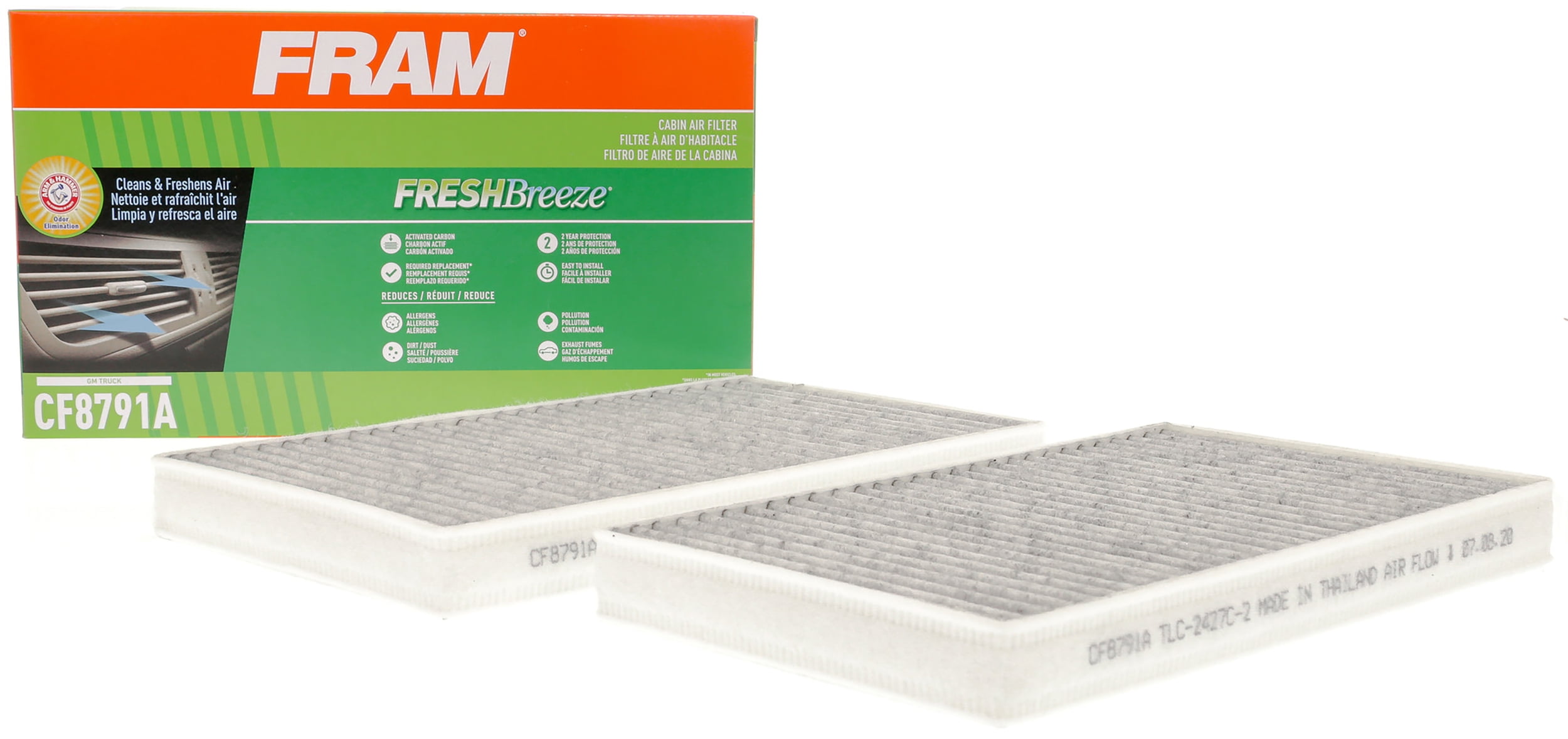 FRAM Fresh Breeze Cabin Air Filter CF8791A Fits select 1999 2002