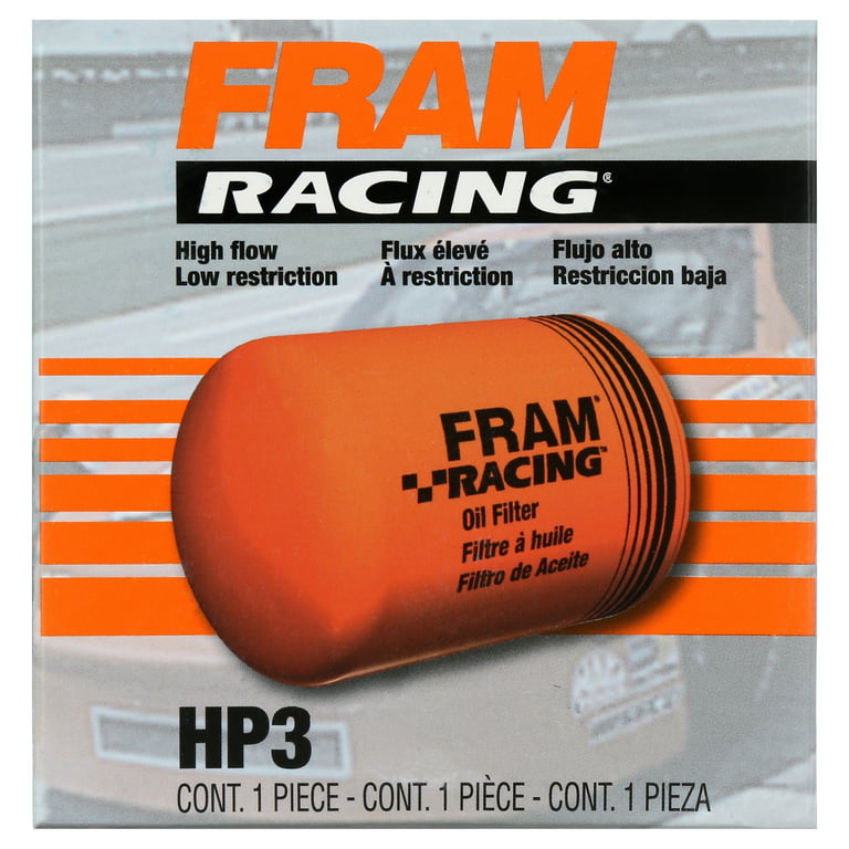 FRAM HP3 High Performance Spin-On Oil Filter for Racing and High  Performance Street Cars 