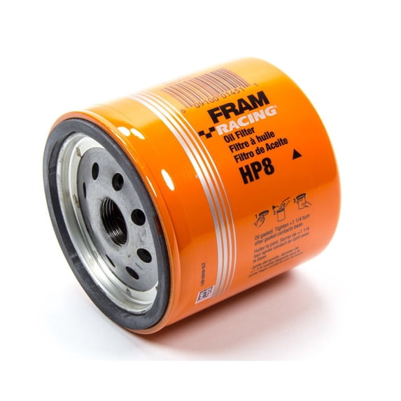 FRAM HP8 High Performance Spin-On Oil Filter for Racing and High Performance Street Cars Fits select: 1967-1997 CHEVROLET CAMARO, 1971-1984 CHEVROLET C10