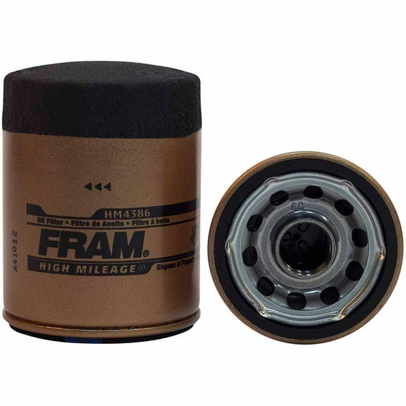 FRAM High Mileage Oil Filter Spin-On, HM4386 For Vehicles With Over 75,000 Miles