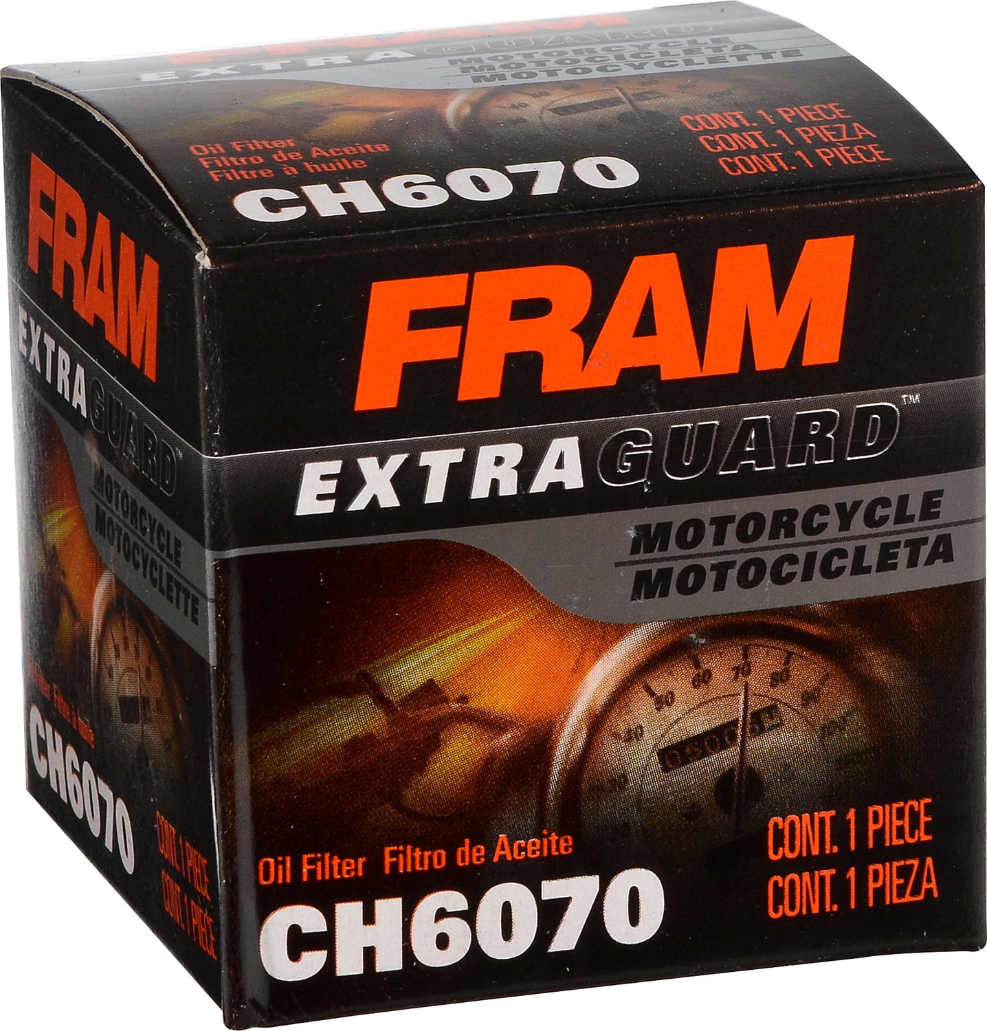 FRAM Motorcycle/ATV Oil Filter, CH6070 for Select Kawasaki Models