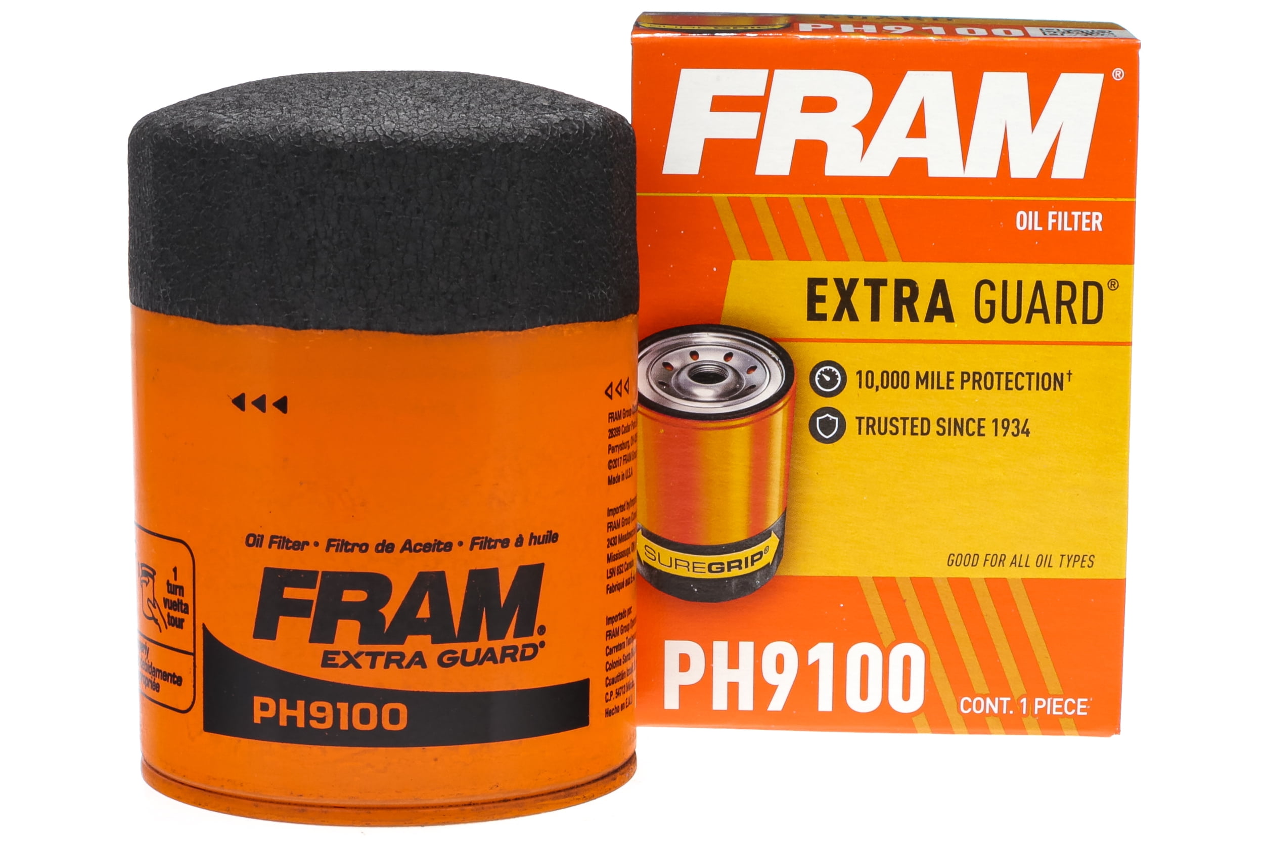 FRAM PH9100 10K Mile Extra Guard Change Interval Oil Filter Fits select