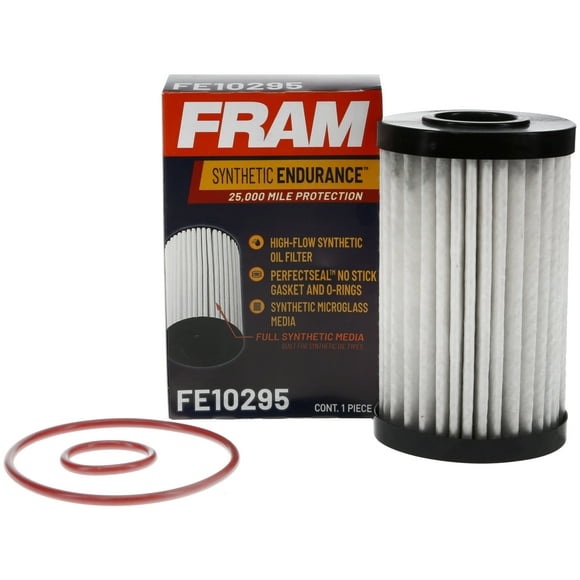 FRAM Synthetic Endurance Premium Oil Filter, FE10295, 25K mile Replacement Filter for Select Lexus, Toyota Vehicles