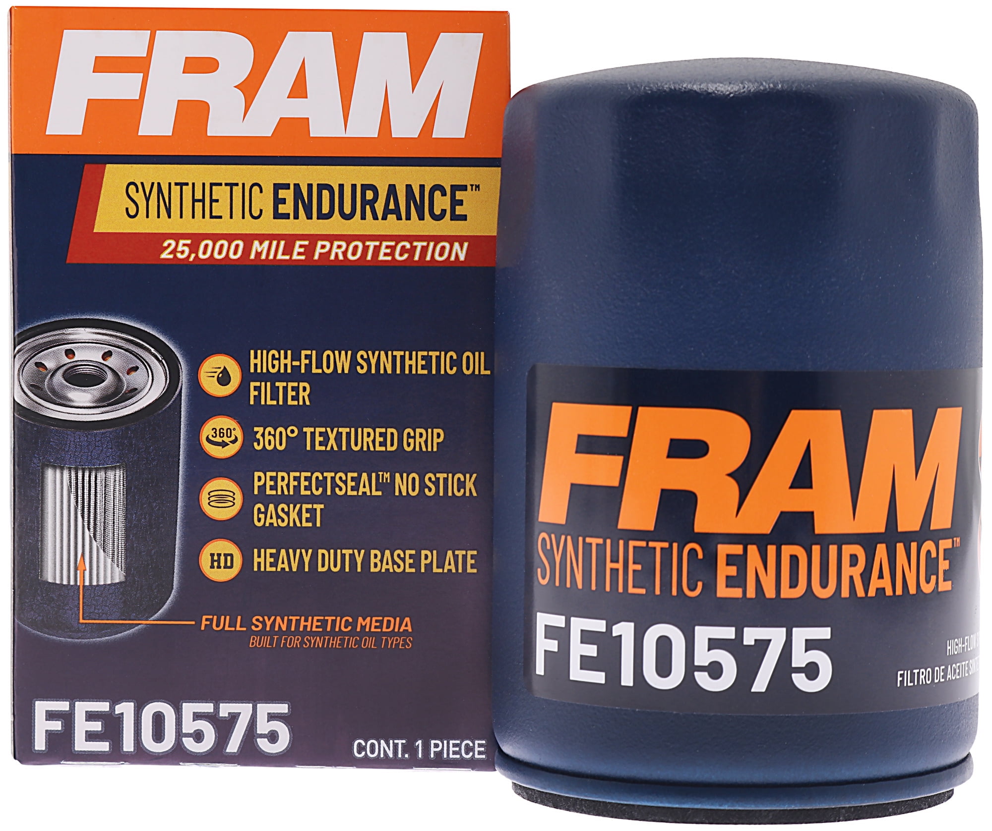 FTWフィオーラ FRAM Synthetic Endurance Premium Oil Filter, FE10575, 25K mile