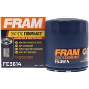 FRAM Synthetic Endurance Premium Oil Filter, FE3614, 25K Miles, Replacement Filter for Select Vehicles