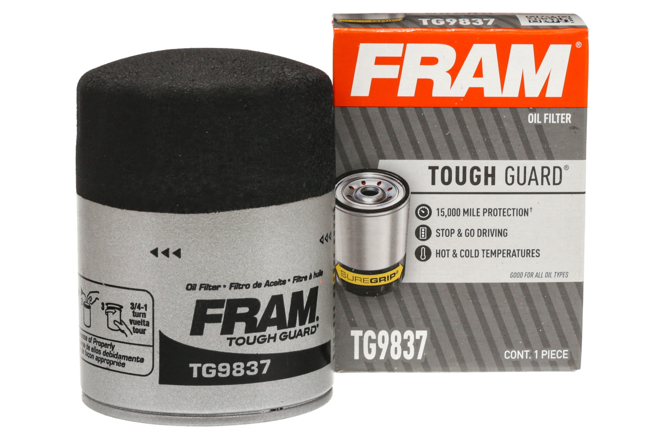 FRAM TG9837 Tough Guard Filter, 15K Mile Change Interval Oil Filter