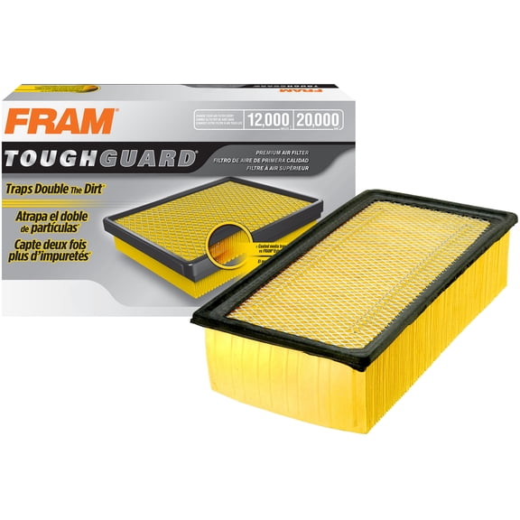 FRAM Tough Guard Engine Air Filter, TGA9400, 12K Miles, Engine Protection, for Select Vehicle