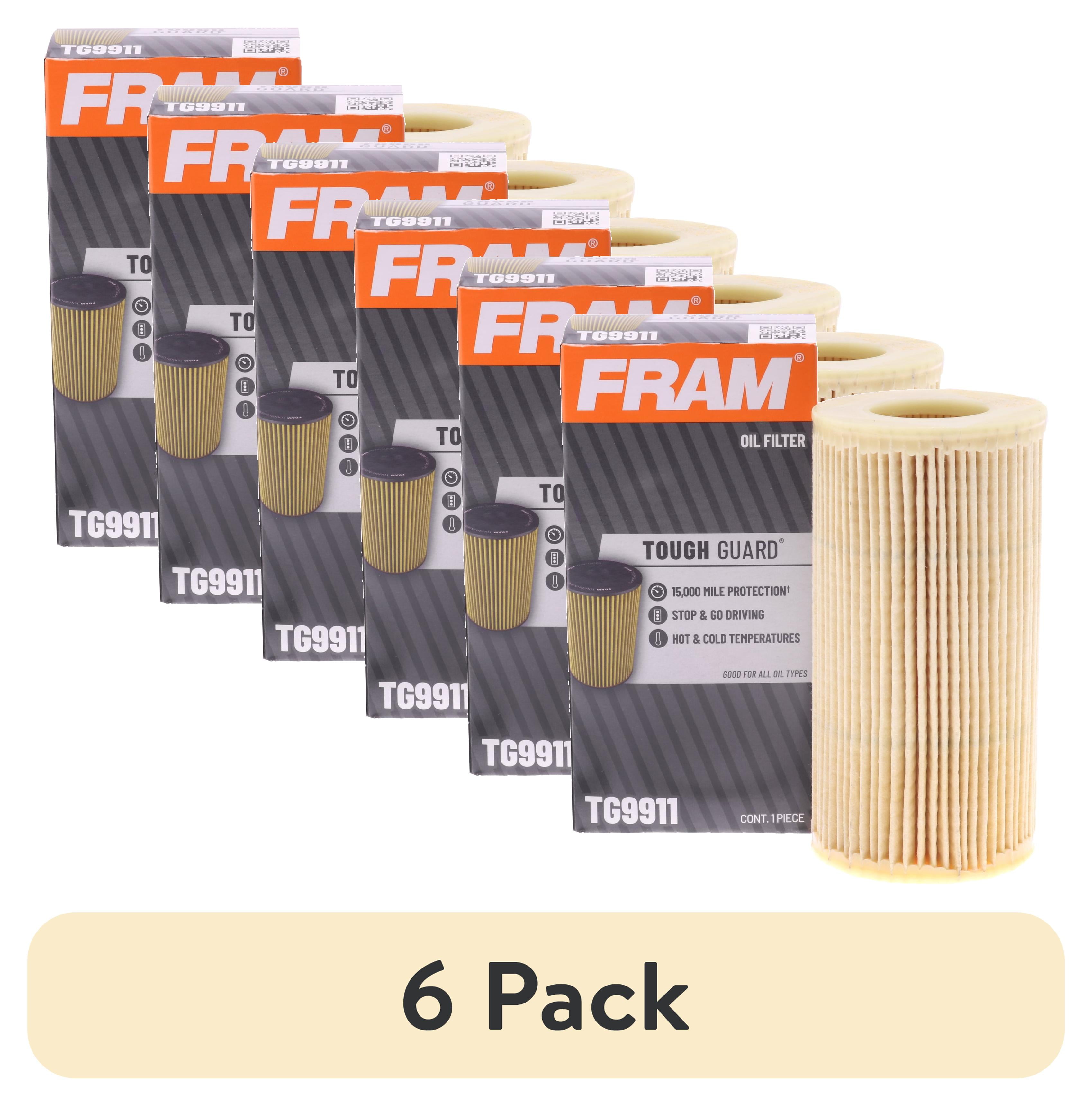 (6 pack) FRAM Tough Guard Filter TG9911, 15K mile Change Interval Oil