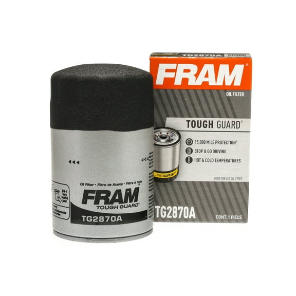 FRAM Tough Guard Oil Filter, TG2870, 15K miles, Replacement Engine Oil Filter for Select Vehicles