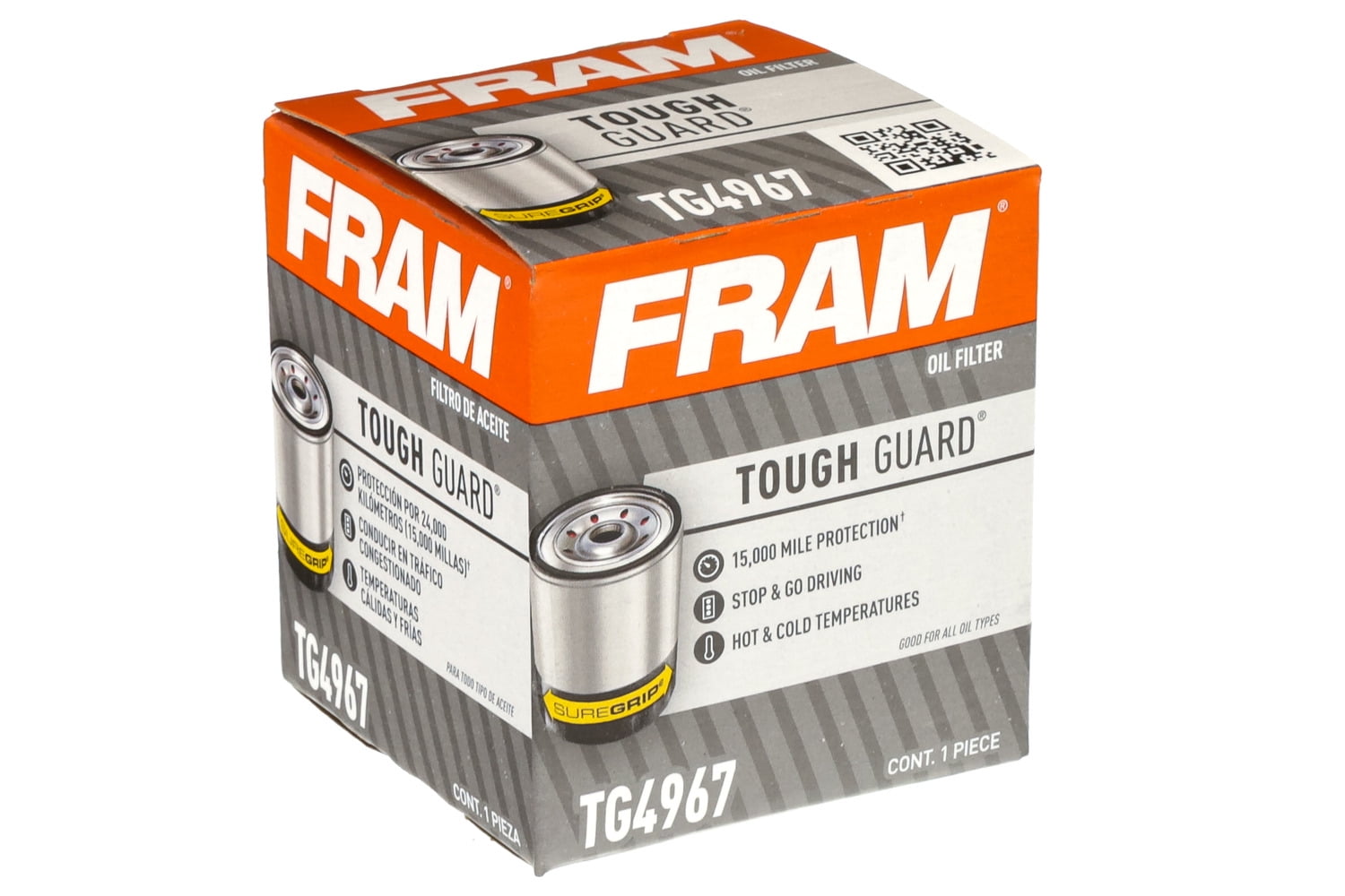 FRAM Tough Guard Oil Filter, TG4967 Fits select 20182023 TOYOTA RAV4