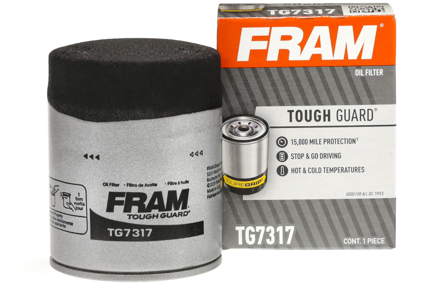 FRAM Tough Guard Oil Filter, TG7317, 15K mile Replacement Filter for Select Honda Vehicles