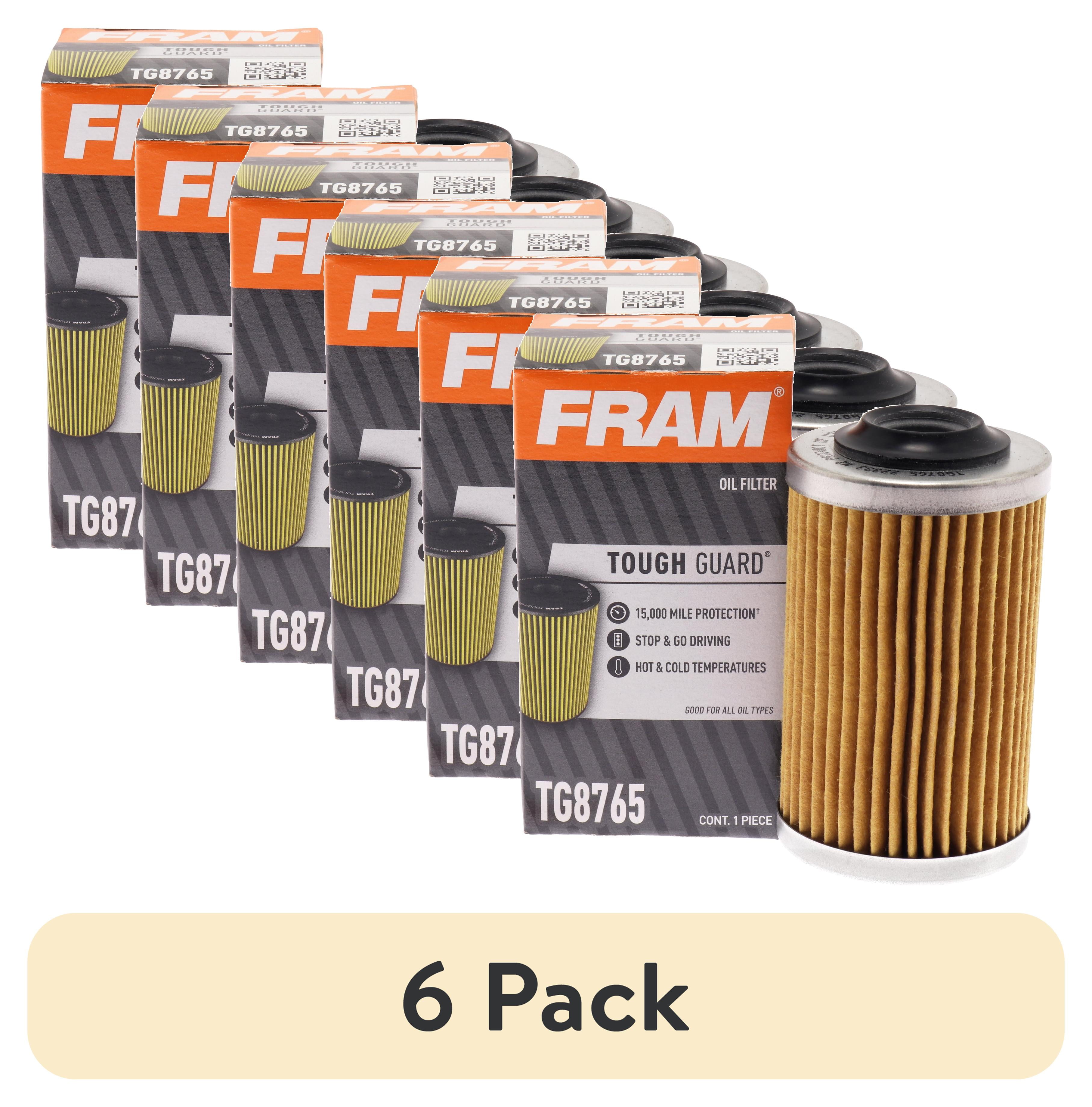 (6 pack) FRAM Tough Guard Oil Filter, TG8765, 15,000 mile Replacement