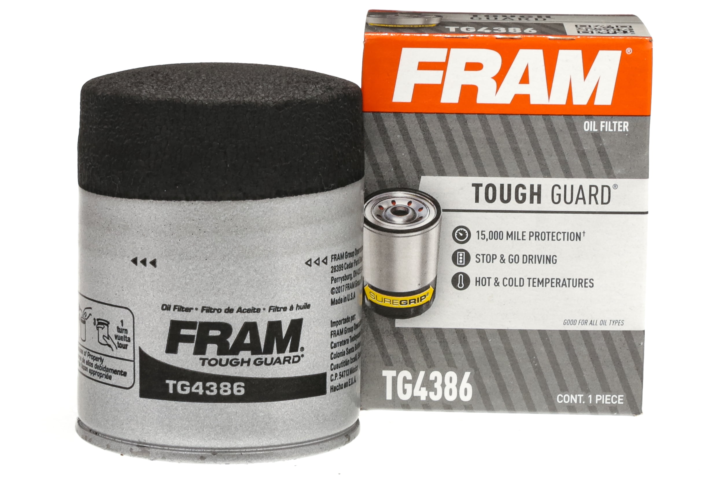 Shop FRAM Tough Guard TG4386 Motor Oil Filter, 15,000 Mile Fits select