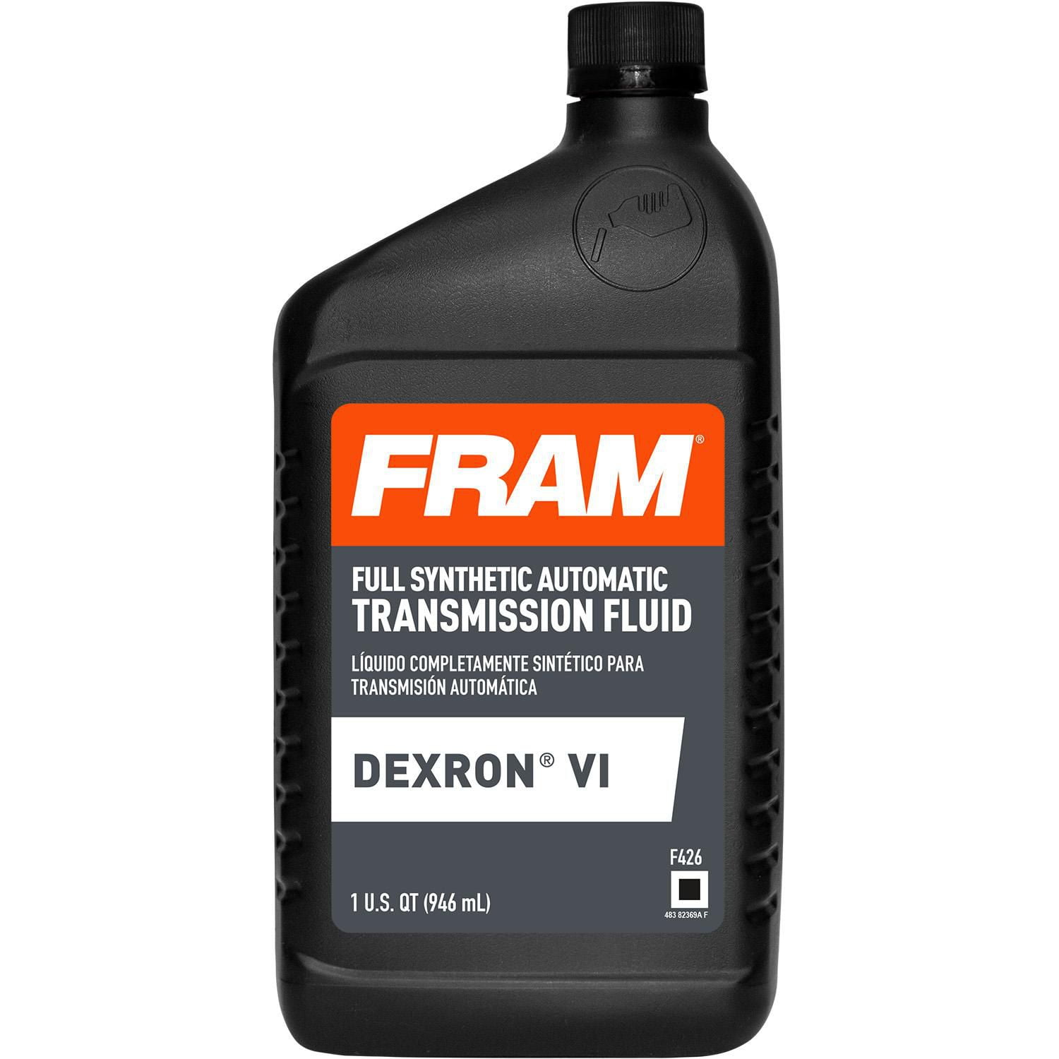 FRAM Transmission Fluid Full Synthetic Dexron VI Automatic Transmission Fluid Exceptional Low