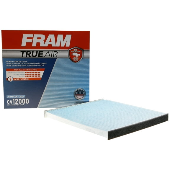 FRAM TrueAir Cabin Filter CV12000, with N95 Grade Filter Media