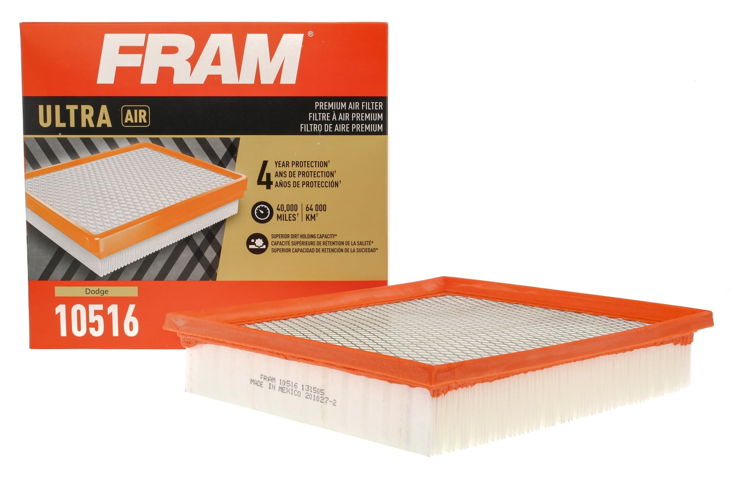 FRAM Ultra Air, 10516, Premium Automotive Car Air Filter for Dodge