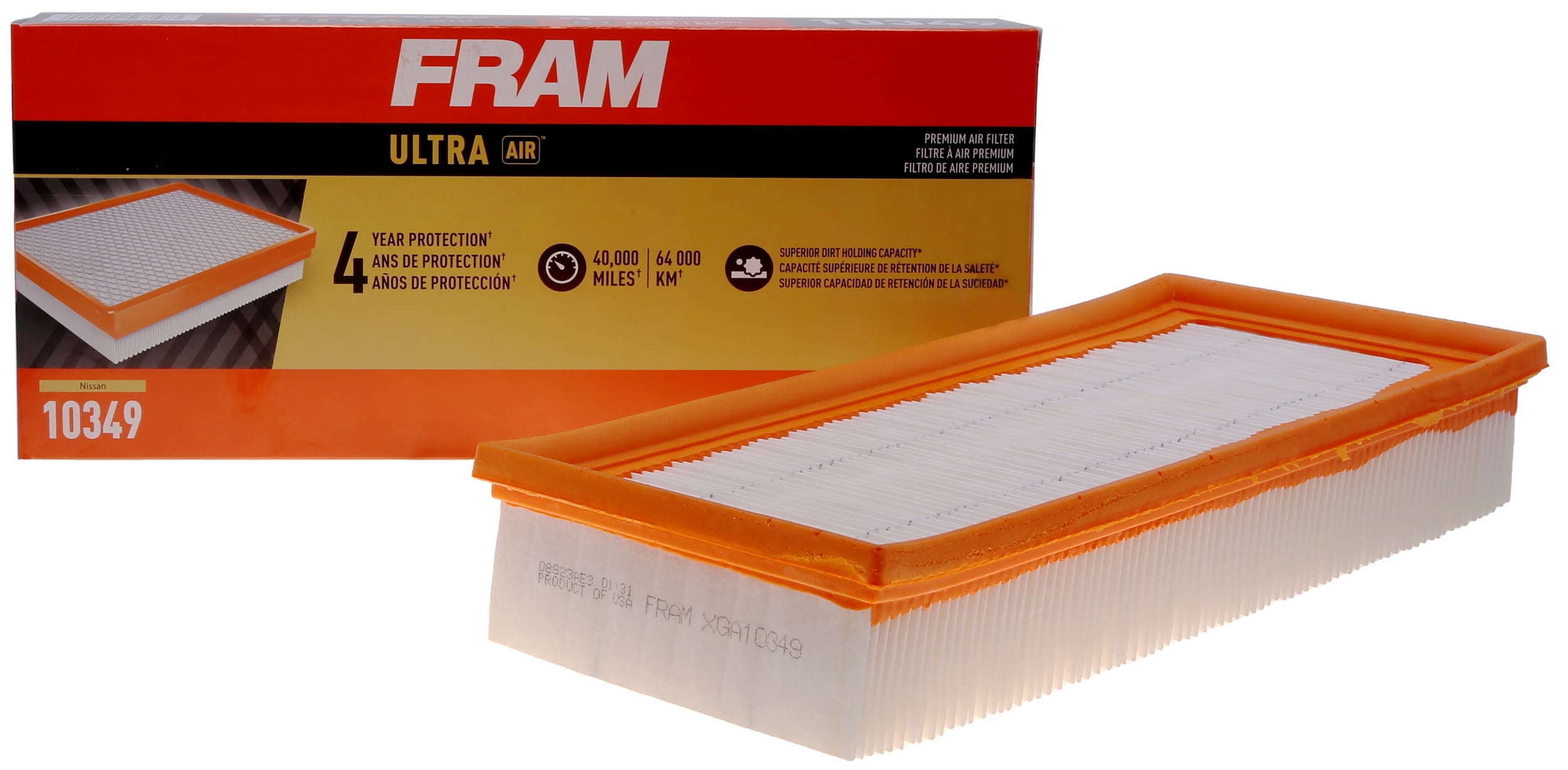 FRAM Ultra Air XGA10349 Premium Engine Air Filter For Select Vehicles