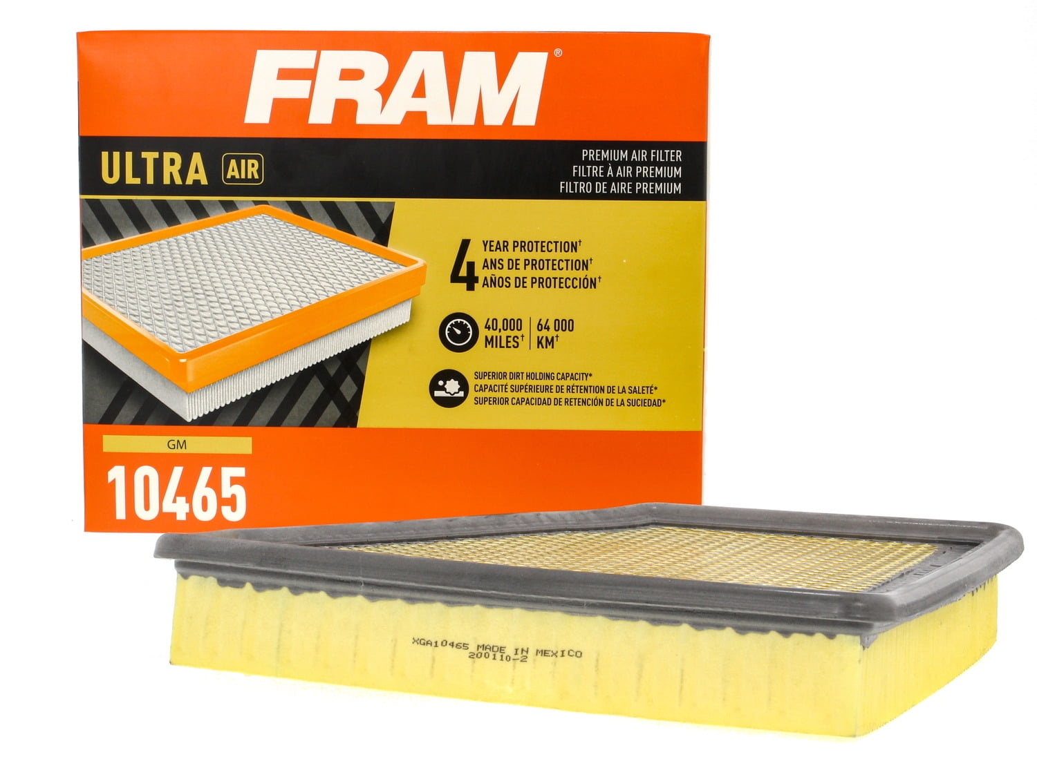 FRAM Ultra Air XGA10465 Premium Engine Air Filter For Select Vehicles