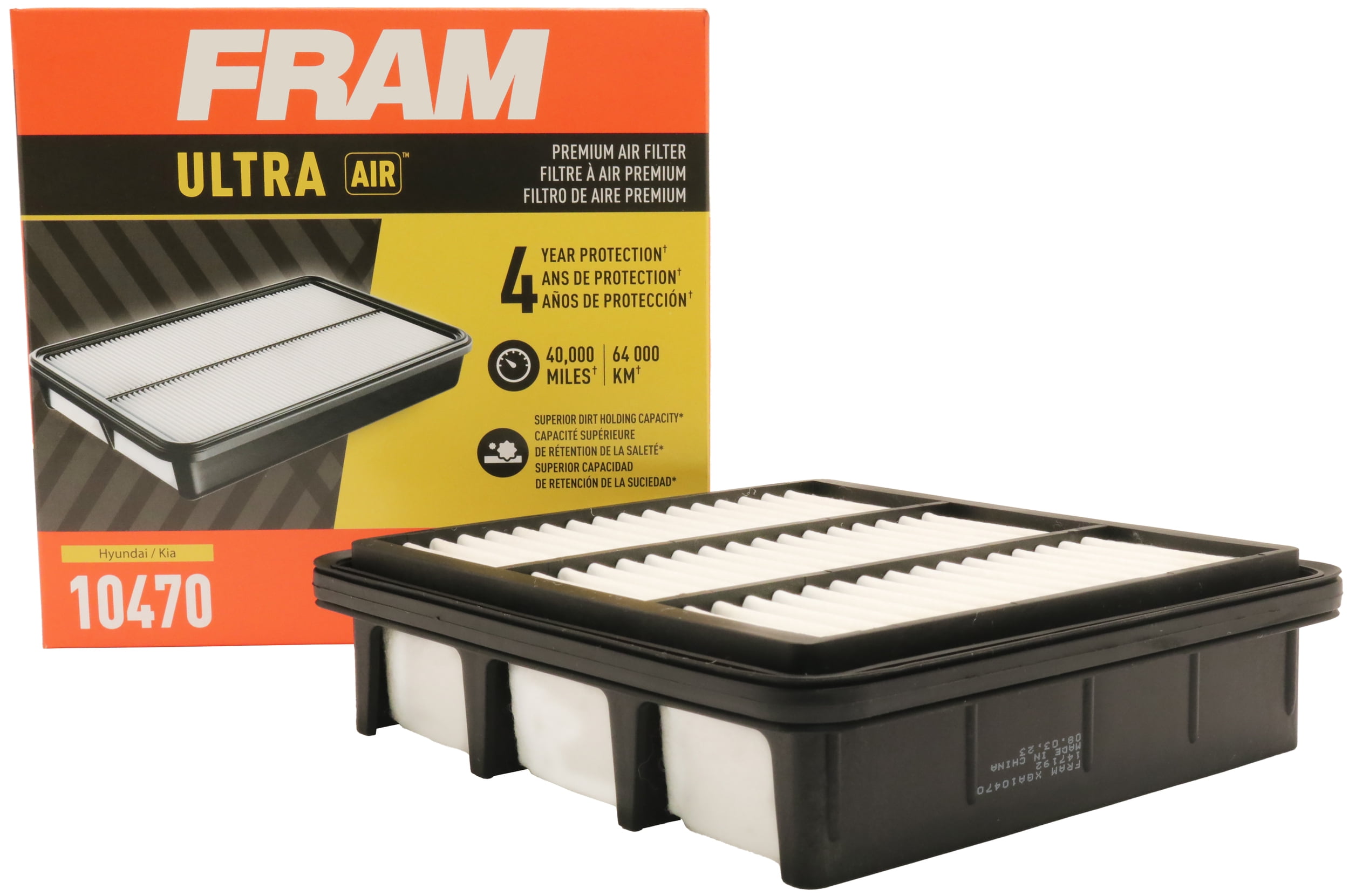 FRAM Ultra Air XGA10470, Premium Engine Air Filter, Replacement Filter for Select Hyundai and Kia Vehicles Fits select: 2010-2011 HYUNDAI ELANTRA TOURING, 2007-2009 HYUNDAI ELANTRA