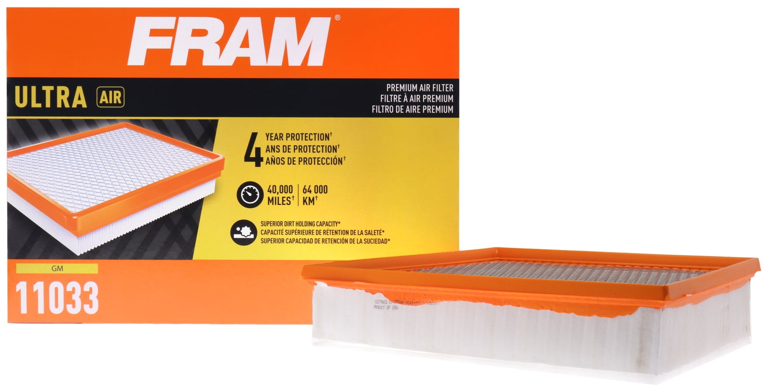 FRAM Ultra Air XGA11033, Premium Engine Air Filter, Replacement Filter for Select Chevrolet and GMC Vehicles Fits select: 2011-2016 CHEVROLET SILVERADO, 2011-2016 GMC SIERRA