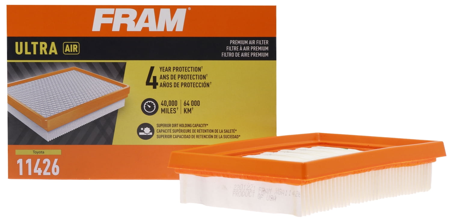 FRAM Ultra Air, XGA11426, Premium Engine Air Filter, Replacement Filter for Select Toyota Vehicles Fits select: 2020-2023 TOYOTA COROLLA, 2016-2022 TOYOTA PRIUS