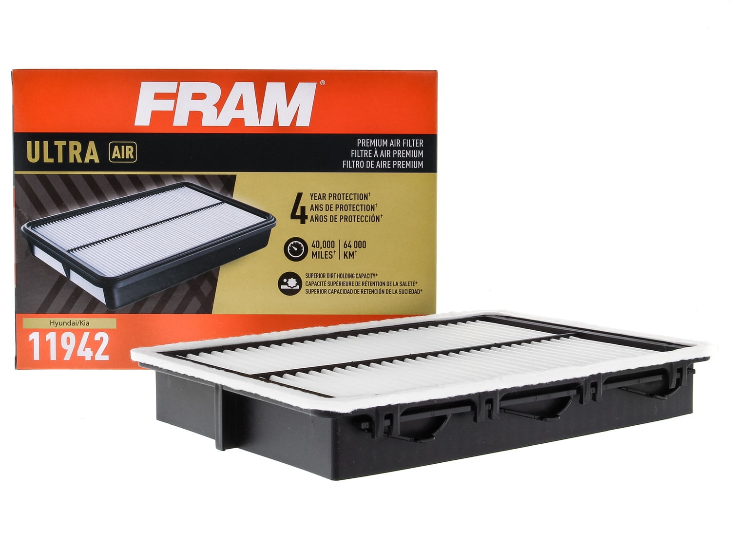 FRAM Ultra Premium 40,000 Mile Air Filter, 11942 for Select Hyundai and Kia Vehicles