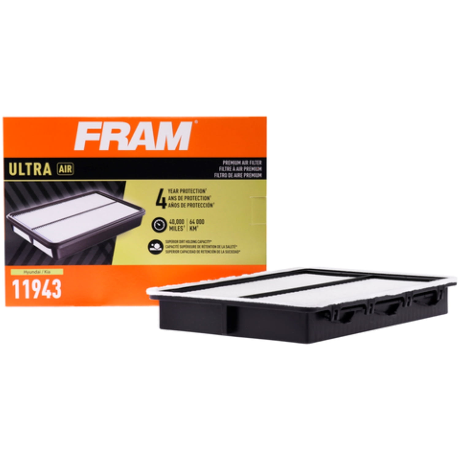 FRAM Ultra Air XGA11943, Premium Engine Air Filter, Replacement Filter