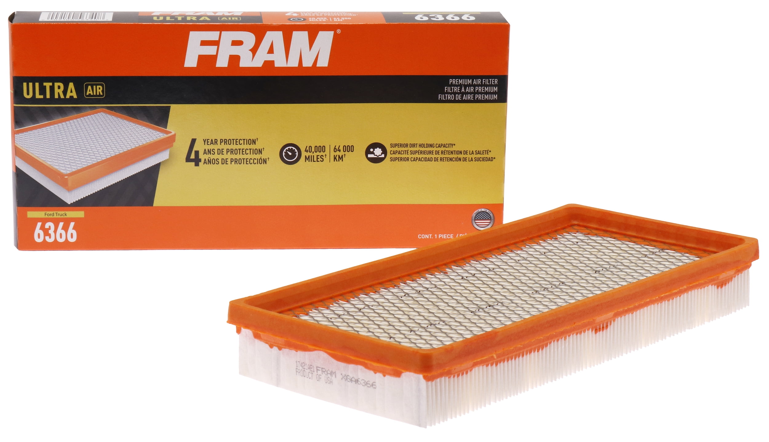 FRAM Ultra Air XGA6366 Premium Engine Air Filter For Select Vehicles