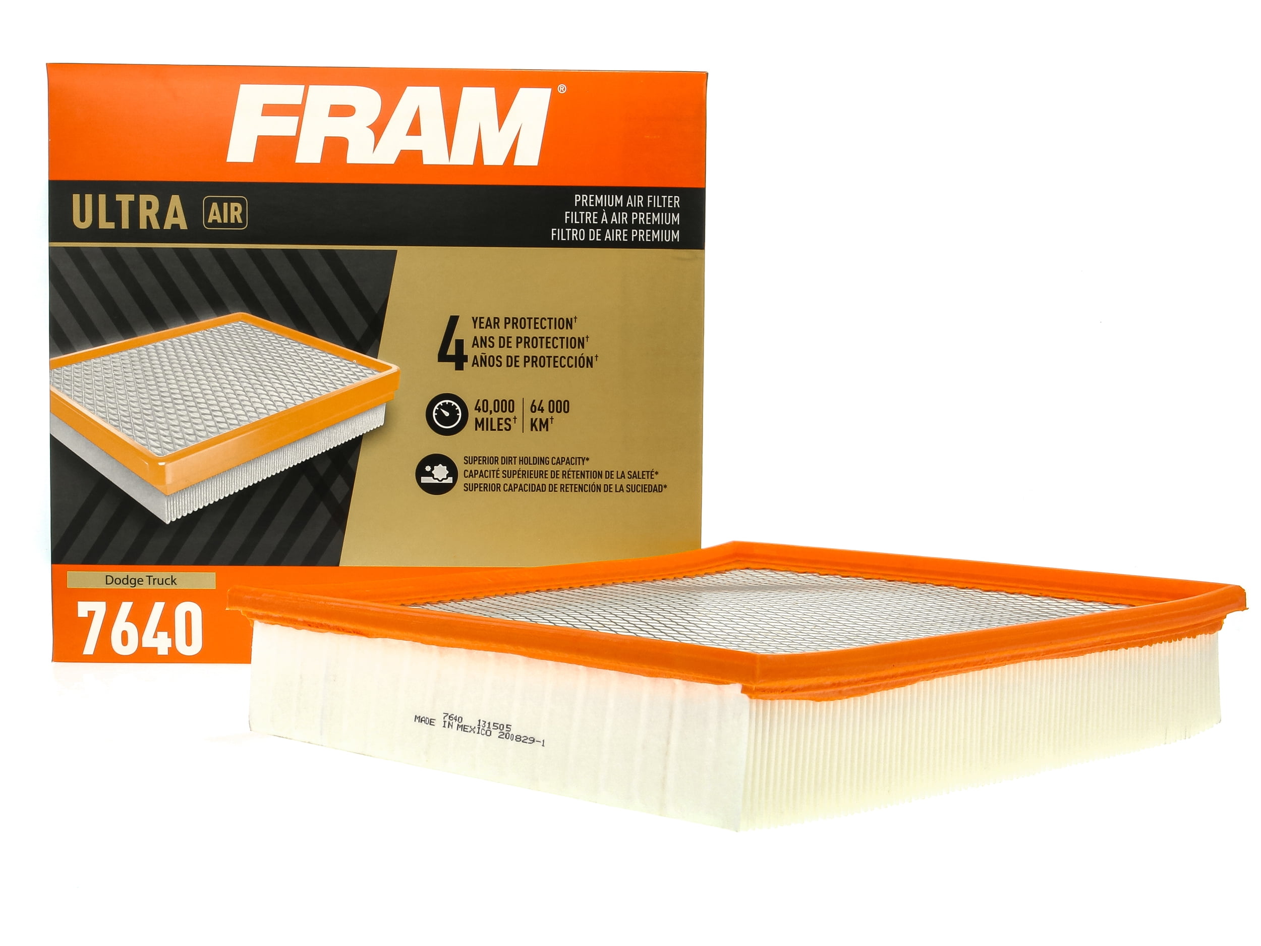 FRAM Ultra Air, XGA7640, Premium Engine Air Filter, Replacement Filter for Select Dodge Truck Vehicles