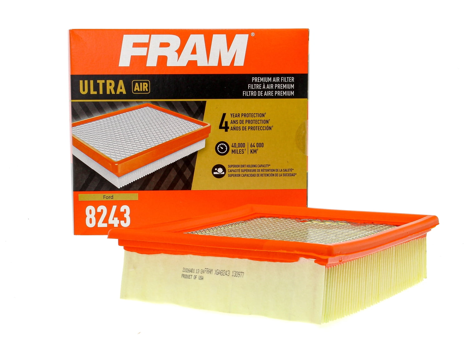 FRAM Ultra Air XGA8243, Premium Engine Air Filter, Replacement Filter