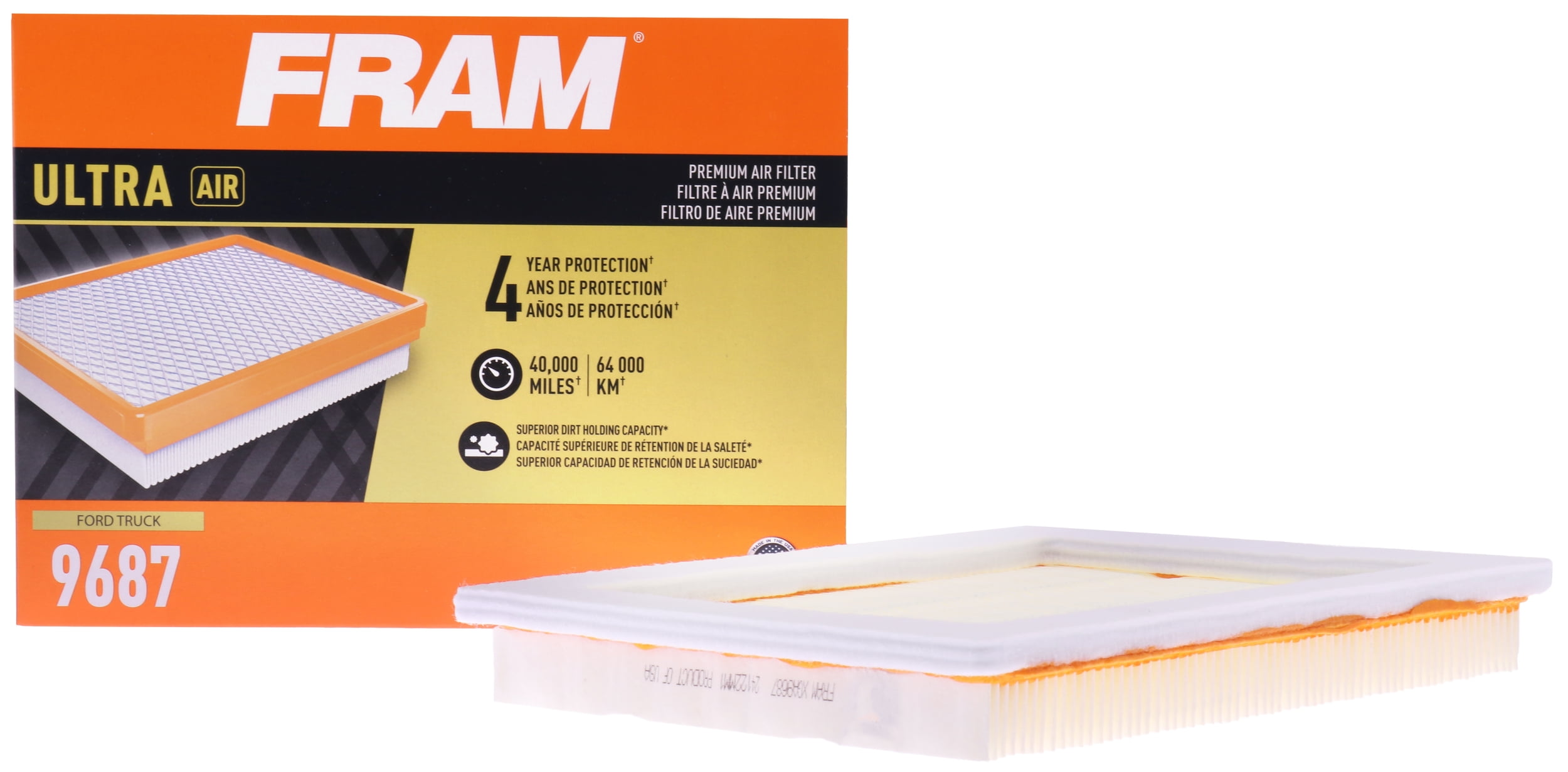 FRAM Ultra Air XGA9687 Premium Engine Air Filter For Select Vehicles
