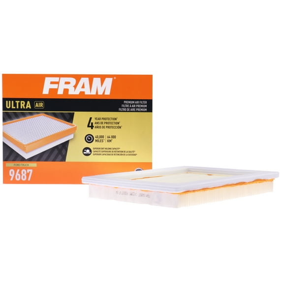 FRAM Ultra Air XGA9687, Premium Engine Air Filter, Replacement Filter for Select Ford and Lincoln Vehicles Fits select: 2004-2008 FORD F150, 2005-2006 FORD EXPEDITION